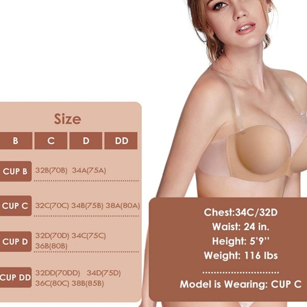 Just Behavior Push Up Backless Strapless Bra - Picture 9 of 10